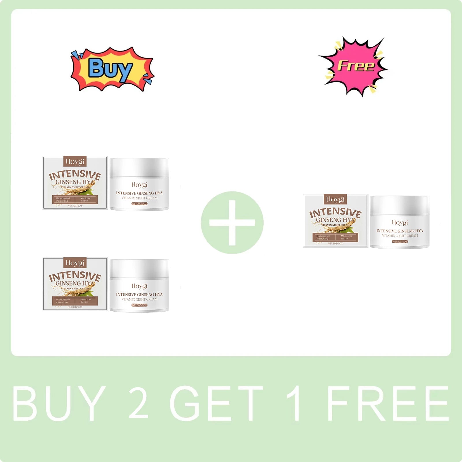 Hoygi Ginseng & Hyaluronic Acid Night Cream 30g