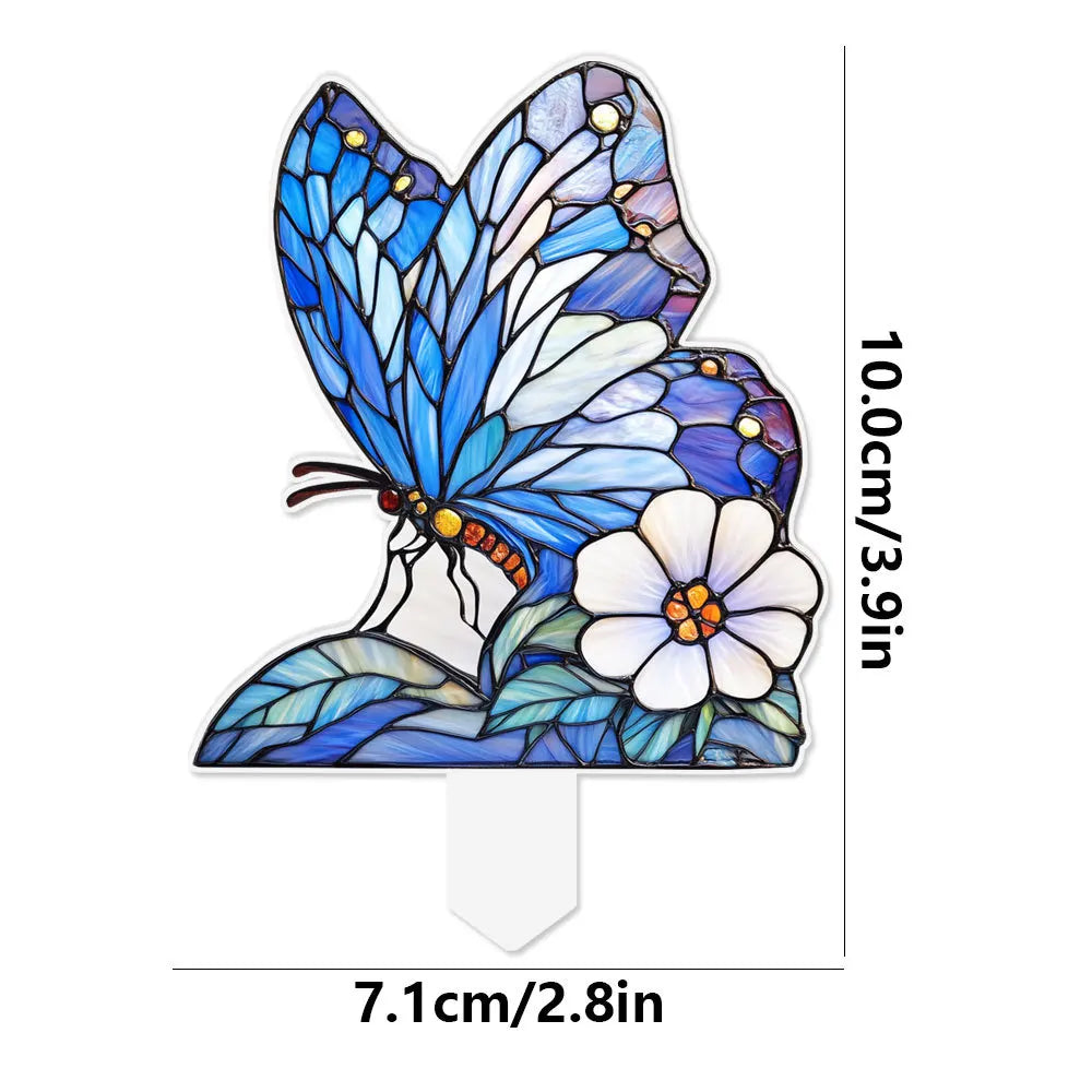 Suncatcher Stained Agave Simulation Plant Sun Catcher Home Handmade Crafts for Garden Yard Outdoor Indoor Table Desk Decorations Oasis Select TYU645