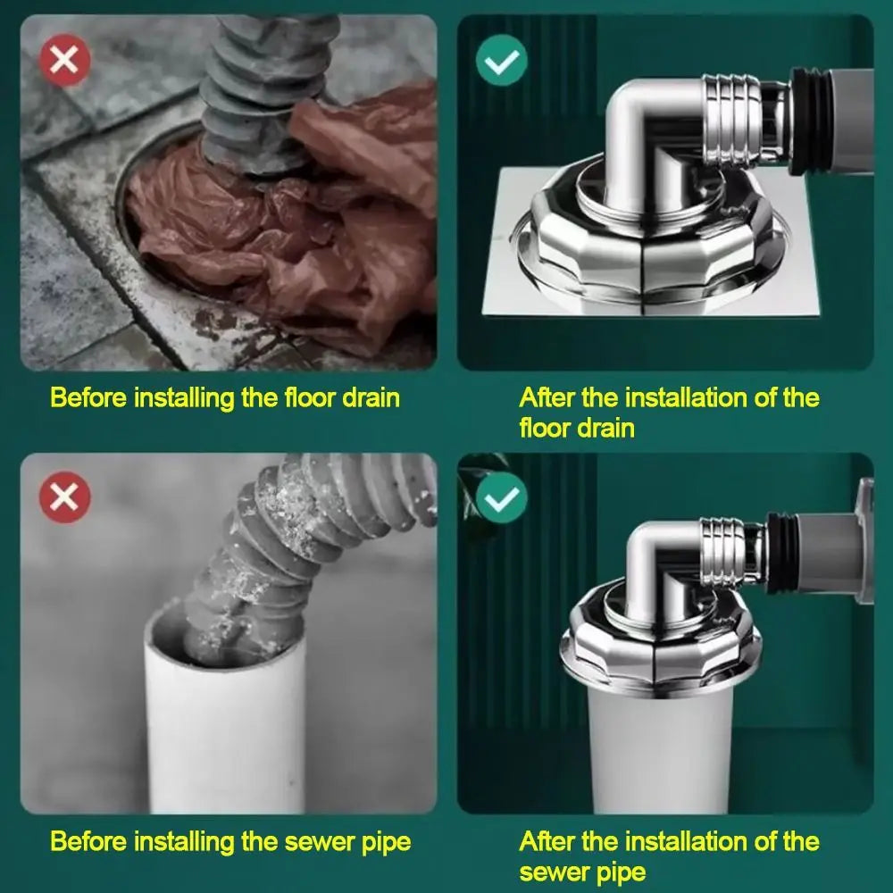 Anti odor Sink Drain Pipe Adapter Sealing Ring Multi-functional Dishwasher Water Pipe Connector Kitchen Basin Sewer Branch Oasis Select
