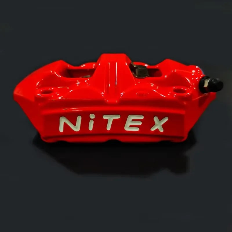 Integrated brake caliper locking point aluminum alloy disc brake lower pump 100MM motorcycle modification Oasis Select Red