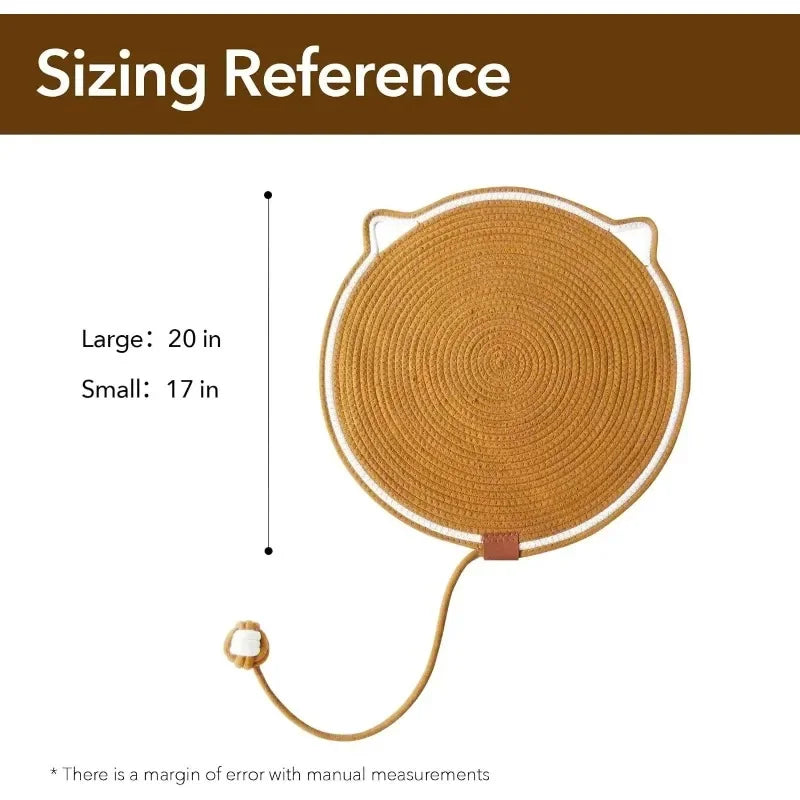 Multipurpose Cat Scratching Mat with Toy Ball Cat Bed Soft Wear-resistant Cat Bed Dog Mat Pet Sleeping Mat for All Seasons Oasis Select