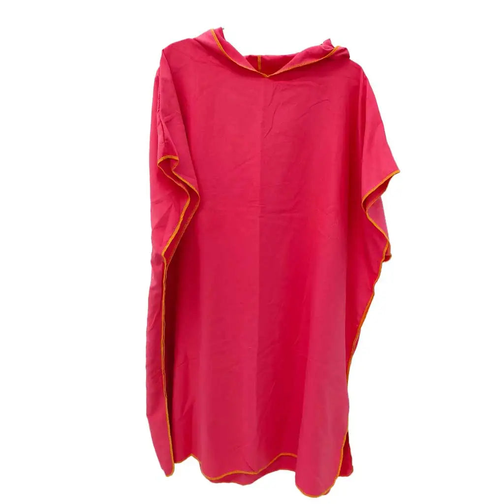 Adults Beach Long Change Robe Towel With Hood for Swimming Surfing Yoga Quick Dry Absorbent Swimsuit Wetsuit changing towel Oasis Select Red