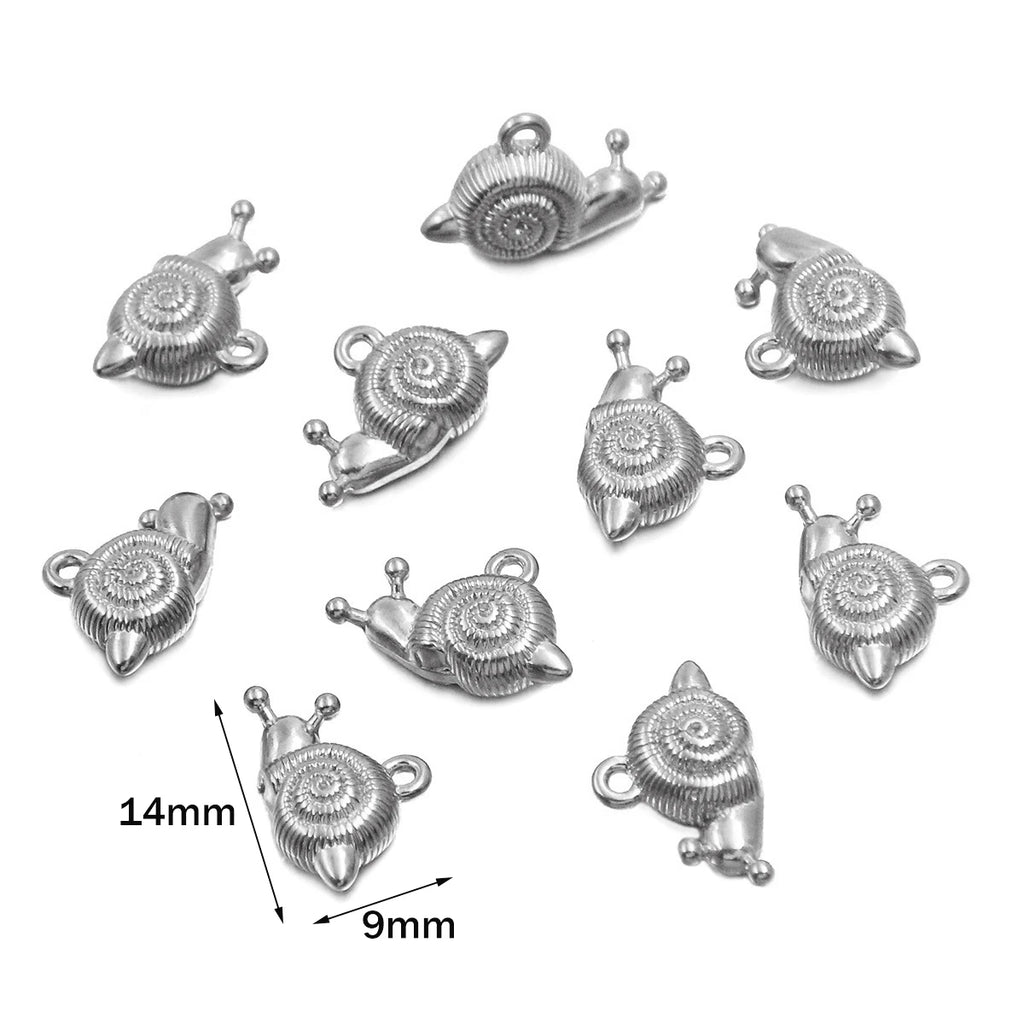 5pcs Stainless Steel Starfish Charms Shell Fish Tail Hippocampus Gold Charms Pendants Jewelry Making Ocean Dangle Accessories Oasis Select Steel 9X14mm 5 Pieces