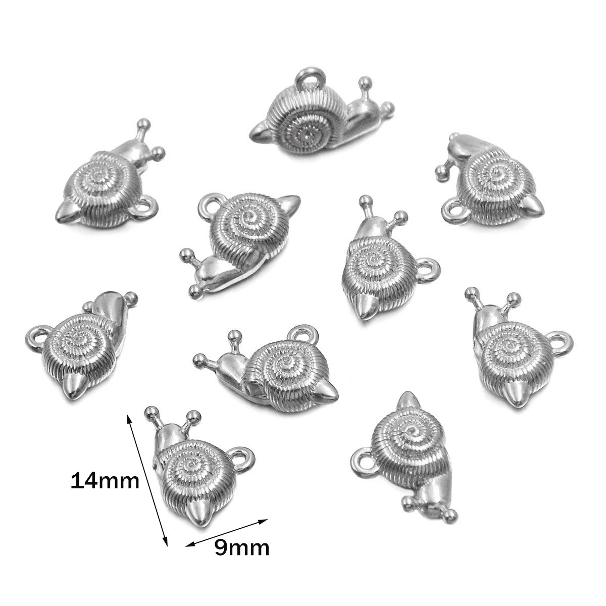 5pcs Stainless Steel Starfish Charms Shell Fish Tail Hippocampus Gold Charms Pendants Jewelry Making Ocean Dangle Accessories Oasis Select Steel 9X14mm 5 Pieces