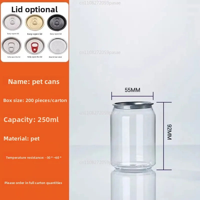 Sealed Stainless Steel Beverage Can with Lid – Milk Tea & Coffee