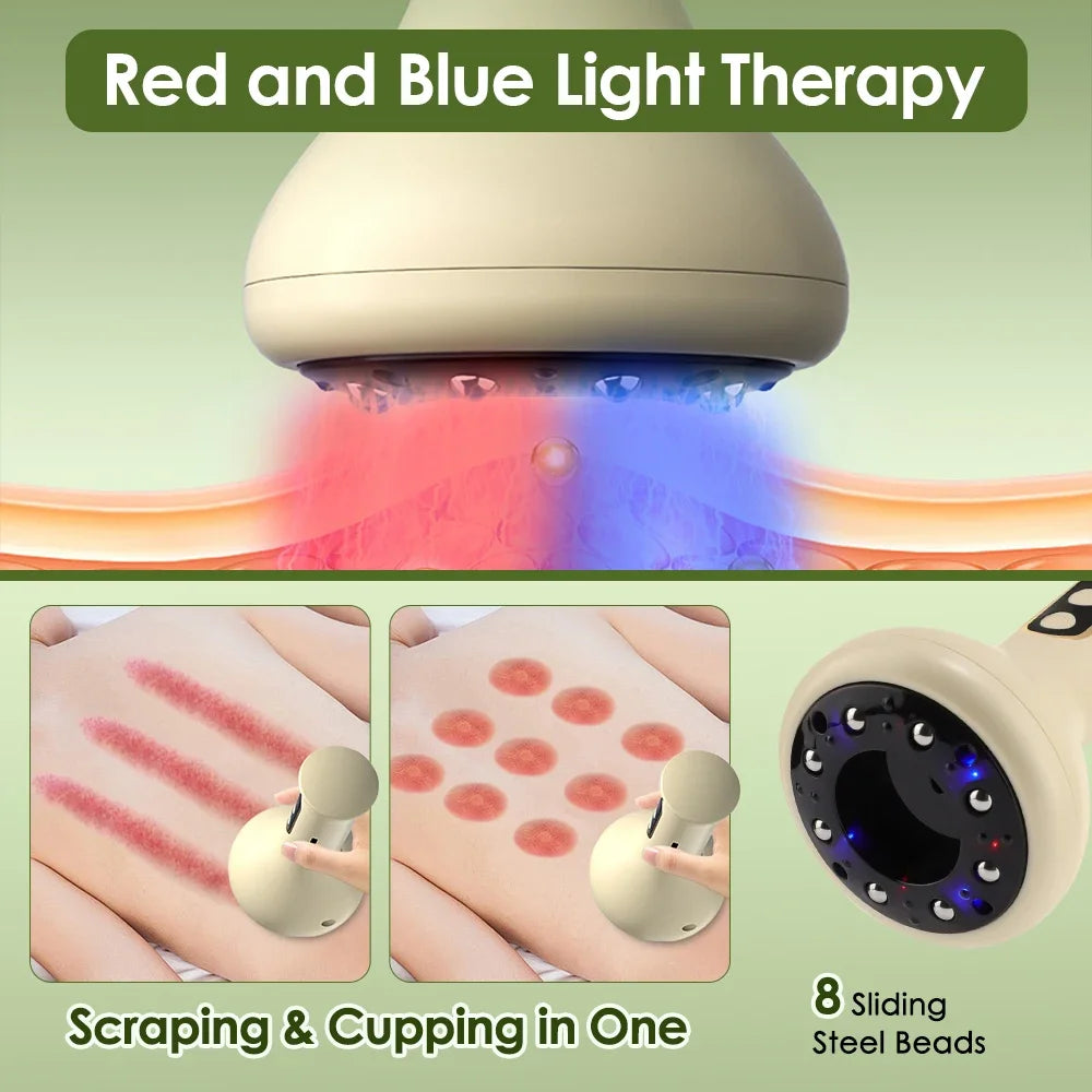 Hailicare Electric Cupping Massager – 9-Level Gua Sha Hot Compress