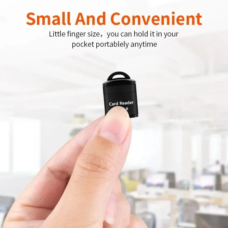 1/2/3pcs Mini High Speed USB 2.0 Card Reader SD Memory Card Adapter For PC Computer Laptop Notebook Car Micro SD Card Reader Oasis Select