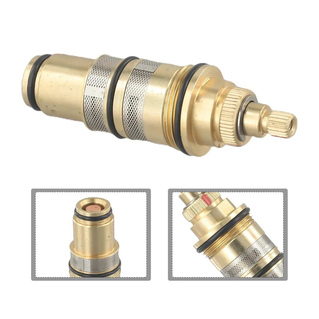 Brass Thermostatic Cartridge Temperature Control Valve Shower Bar Mixing Bathroom Accessories For Home Renovation High Quality Oasis Select