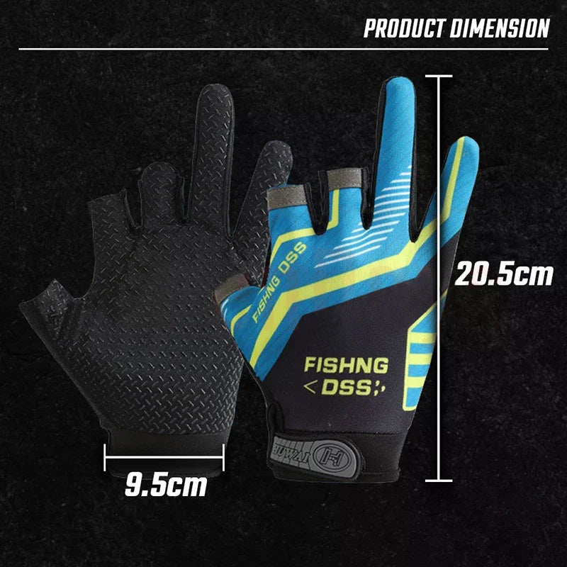 Hot Sale Hot Sale Fishing Gloves, Fishing Routes, Sun Protection, Anti Slip, Ice Silk Breathable Thin Gloves Oasis Select