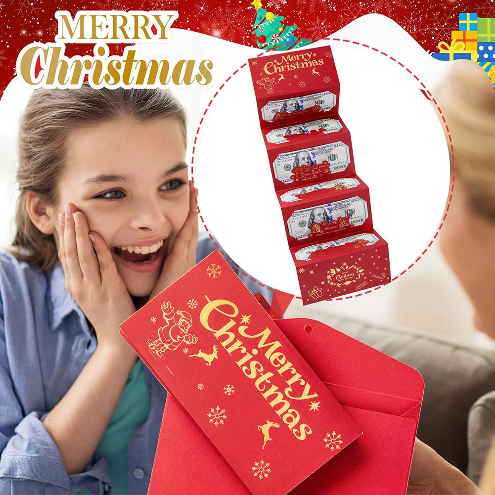 Christmas Cash Gift Envelope Box | Novelty Money Holder Set