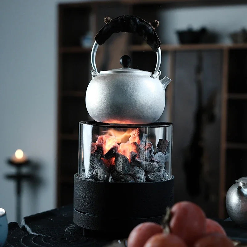 Tea Cooking Considerable Fire Charcoal Cast-iron Cast-iron Household Teahouse Outdoor Open Fire Tea Stove Tea Pot Oasis Select