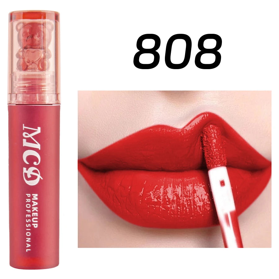 MCD 12-Color Lip Gloss Set – Matte Velvet Liquid Lipstick