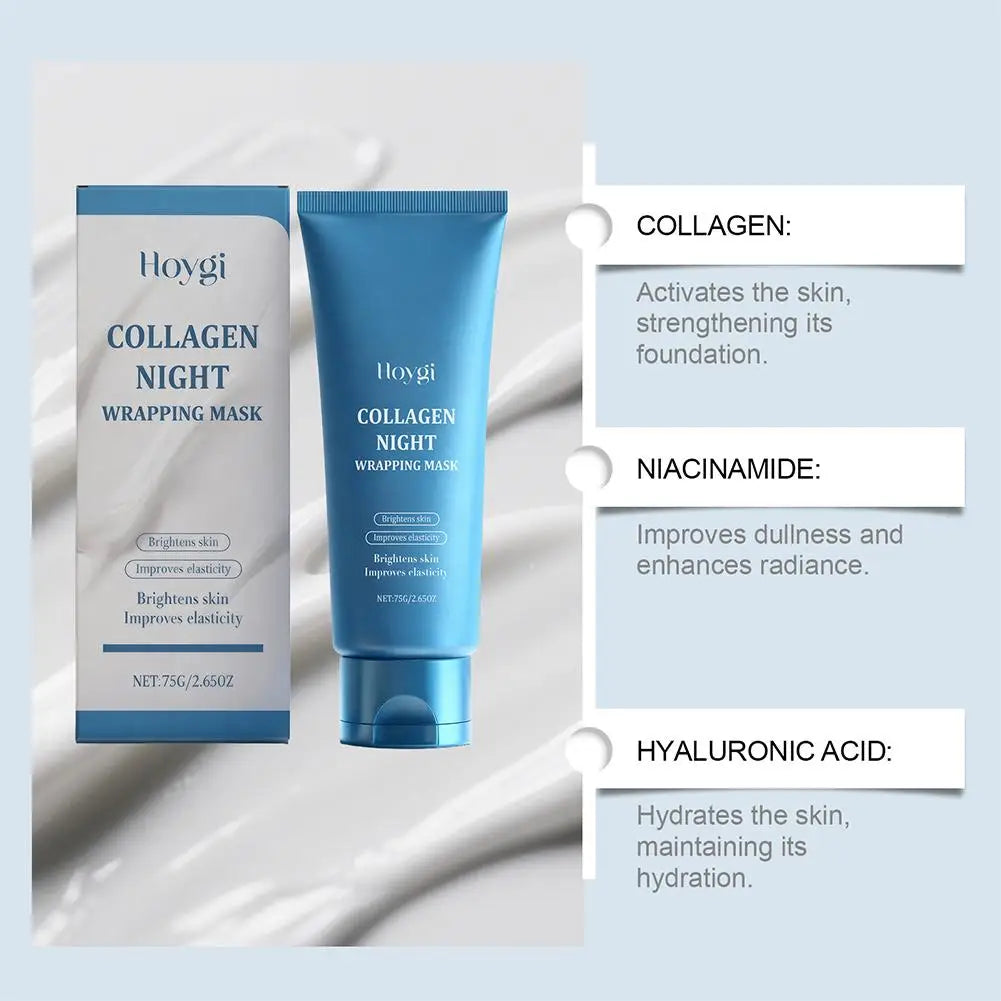 Collagen Night Peel-Off Face Mask – Deep Hydration Glass Skin Collagen Peel-Off Mask Oasis Select