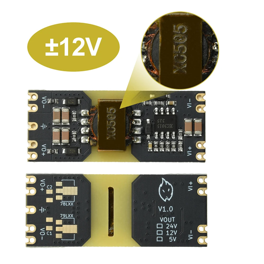 XC5015 DC-DC 9-42V to ±5V/±12V Positive and Negative Dual-Power Step-Down Module Isolated Wide-Voltage Power Supply Module Oasis Select 12V