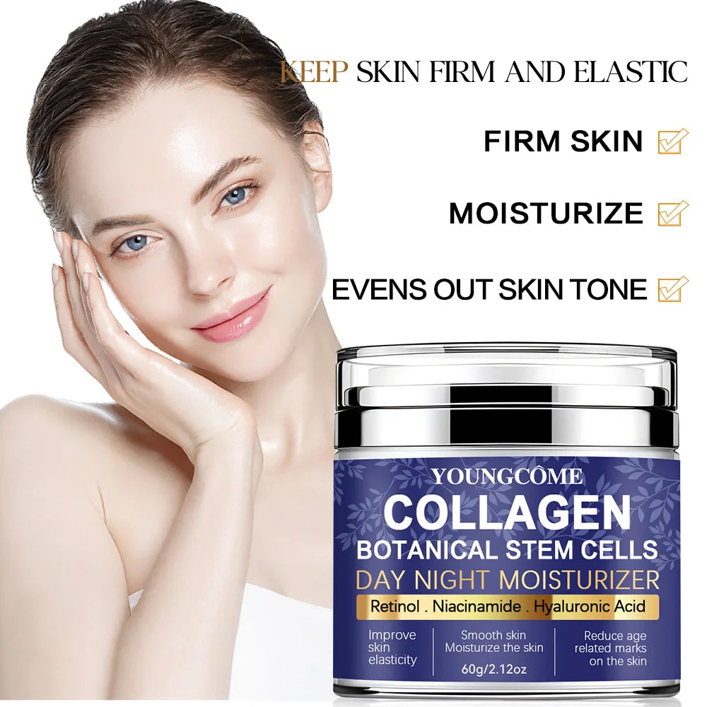 New Hot Selling Collagen Stem Cell Face Cream Facial Care Smoothes Wrinkles Moisturizes Brightens Skin Makes Skin Look Younger Oasis Select