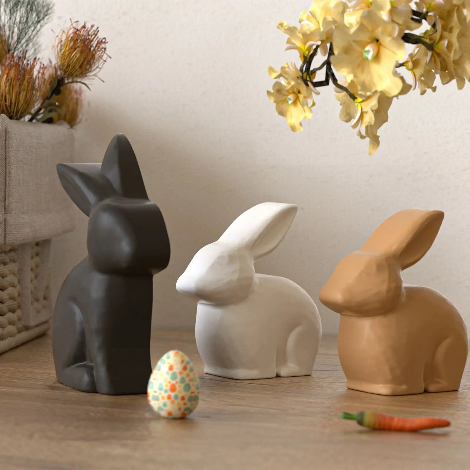 3d Bunny Mold Silicone Silicone Craft Mold Easter Rabbit Silicone Mold Lightweight For Scented Candles Home Decoration Gift Oasis Select