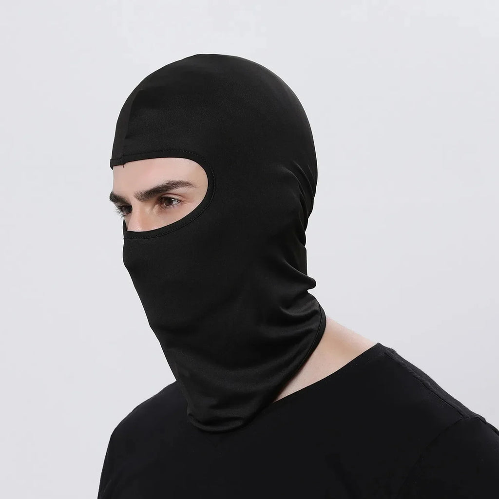 Balaclava Motorcycle Face Mask Moto Helmet Bandana Hood Ski Neck Full Face Mask Windproof Dustproof Face Shield Men's Biker Mask Oasis Select 1PCS Black