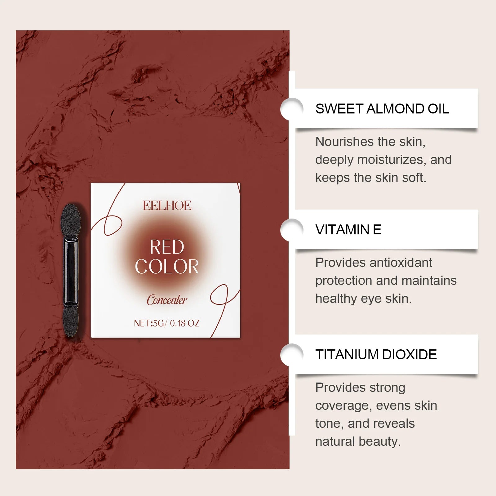 Eelhoe Lightweight Concealer Cream – Flawless Full Coverage