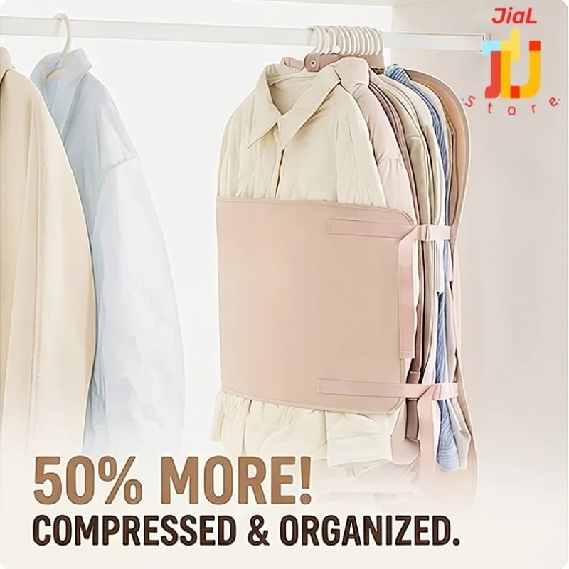 Clothing Compression Storage Board, Clothing Dust Cover, Wardrobe Storage Artifact, Foldable Fabric Down Jacket Storage Bag Oasis Select