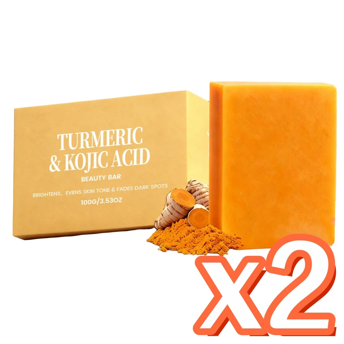 Turmeric & Kojic Acid Soap – Brightening Exfoliating Bar