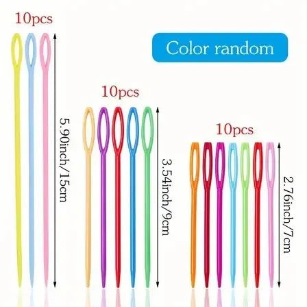 30-Piece Plastic Crochet Hooks & Knitting Needles Set | DIY Yarn Crochet Hook Set Oasis Select 30pcs mixed color