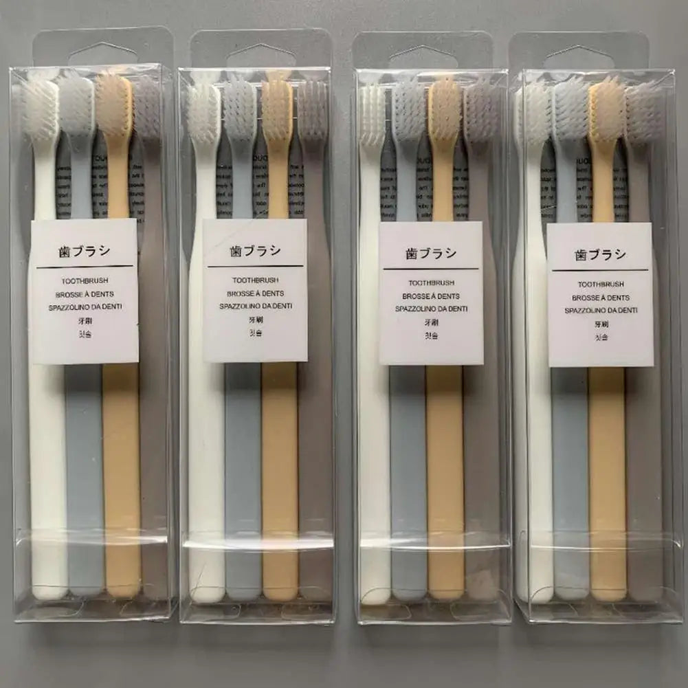 4PCS Toothbrush for Soft Protection of Teeth Health, Deep Cleaning of Tiny Gaps Between Teeth, Travel and Home Wear Oasis Select