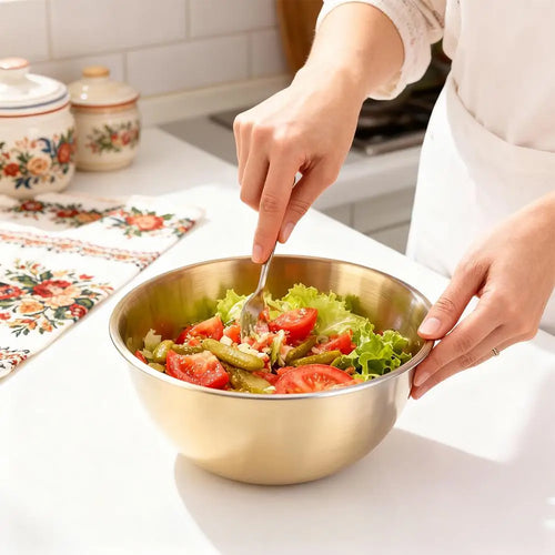 17cm Stainless Steel Mixing Bowl – Salad, Noodles & Prep