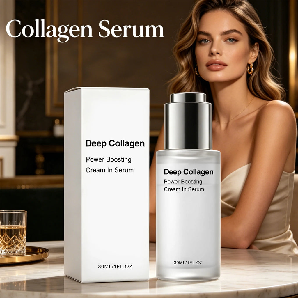 Deep Collagen Serum Diminishes Fine Lines Shrink Pores Lasting Hydrating Improve Skin Dryness Tightness Hyaluronic Acid Essence Oasis Select