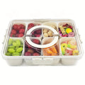 Portable Snack Organizer with Lid - 4/8 Compartment Organizer, Travel Friendly Grill Plate, Fruit and Vegetable Fridge Cooler Oasis Select 8cells
