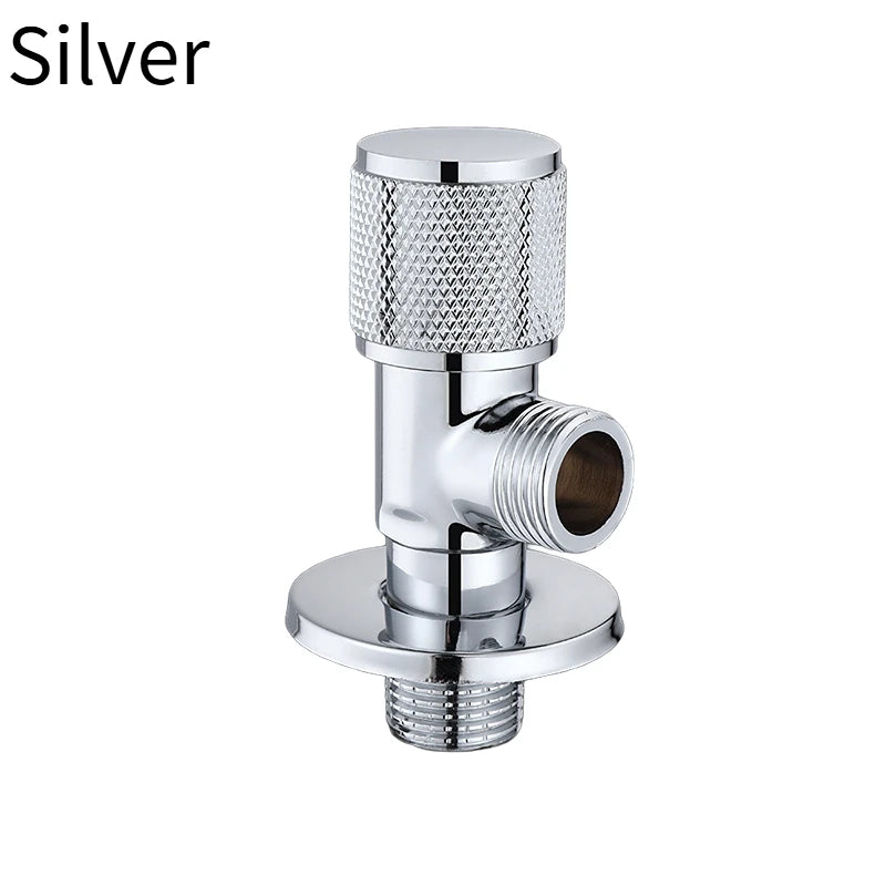 G1/2 Brass Triangle Stop Valve – Universal Water Inlet Valve Brass Stop Valve Oasis Select Silver