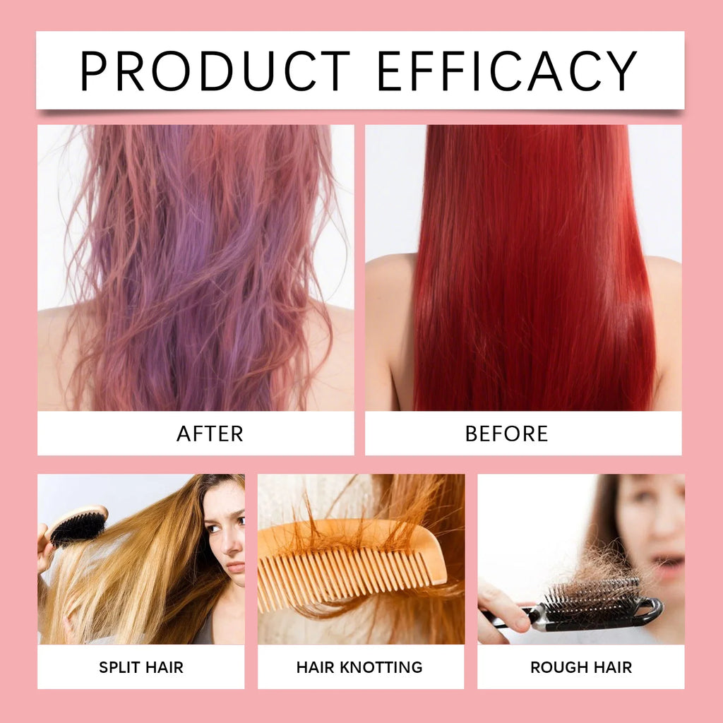 Color Depositing Hair Mask Deep Conditioning Hydrates&Repairs Enhances Hair Color Red Blue Brown Tones Boosts Shine Fades Color Oasis Select