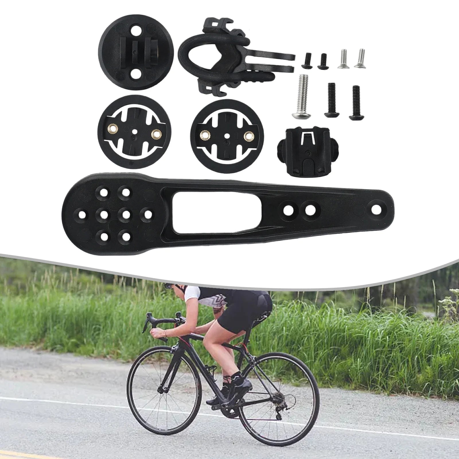 Road Bike Bicycle Handlebar Computer Mount For Canyon H31 CP10 CP20 For Garmin /Bryton/Cateye 4XBases /1XLight Mount Tools Oasis Select