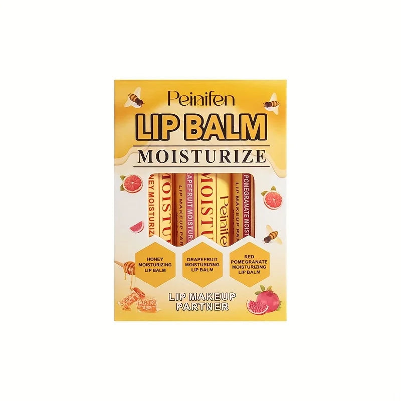 Milk Jelly Lip Balm Set – Vitamin E Fruit Moisturizer, 3pc Lip Balm Set Oasis Select 1 Set