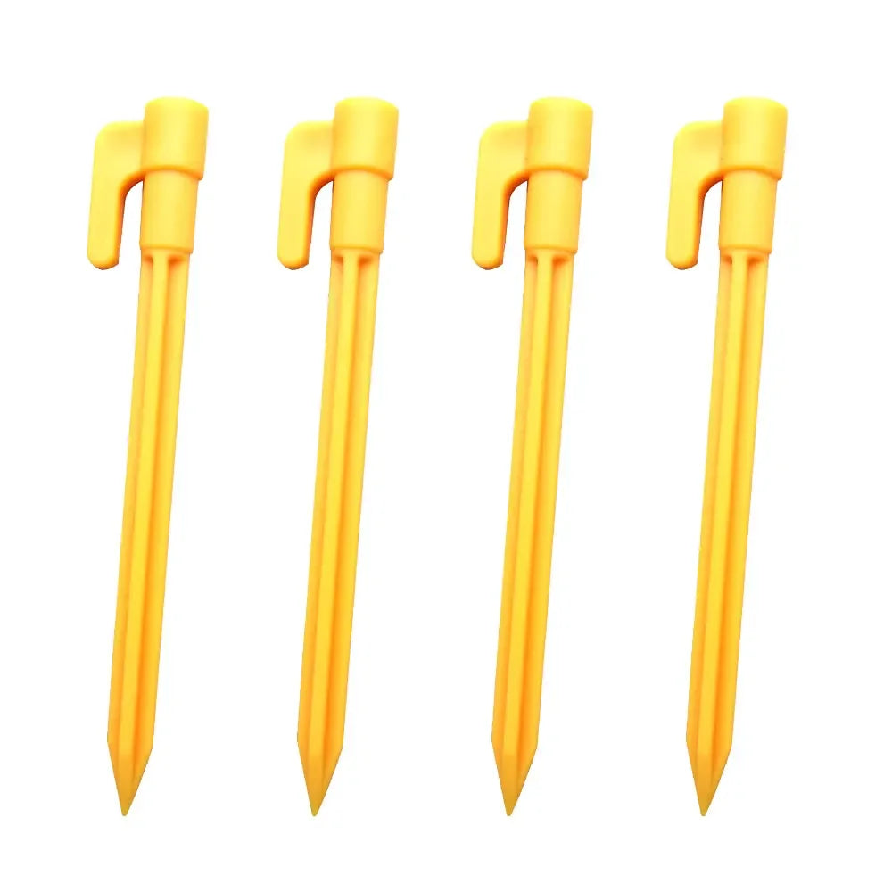 outdoor Camping Tent Nails Sand Ground Triangular Stake Ground Awning Camping Tools Plastic Tent Pegs Nail Oasis Select 4 piece