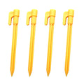 outdoor Camping Tent Nails Sand Ground Triangular Stake Ground Awning Camping Tools Plastic Tent Pegs Nail Oasis Select 4 piece
