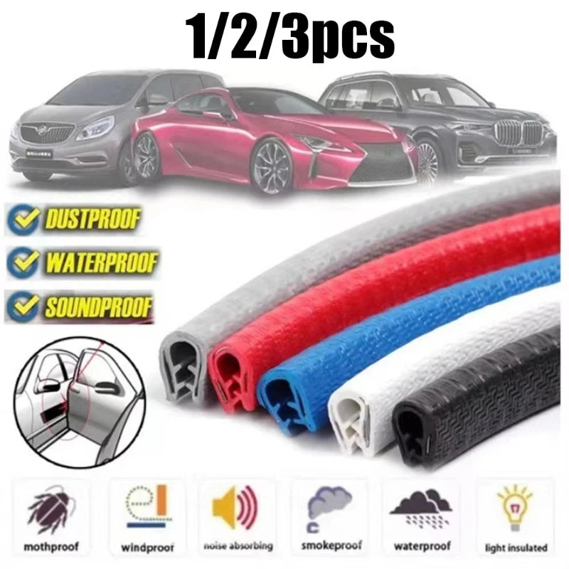 1/2/3pcs Door Anti-Collision Strip Car Door Border Scratching Anti-Collision Hood Protection Strip Door For General Purpose Oasis Select