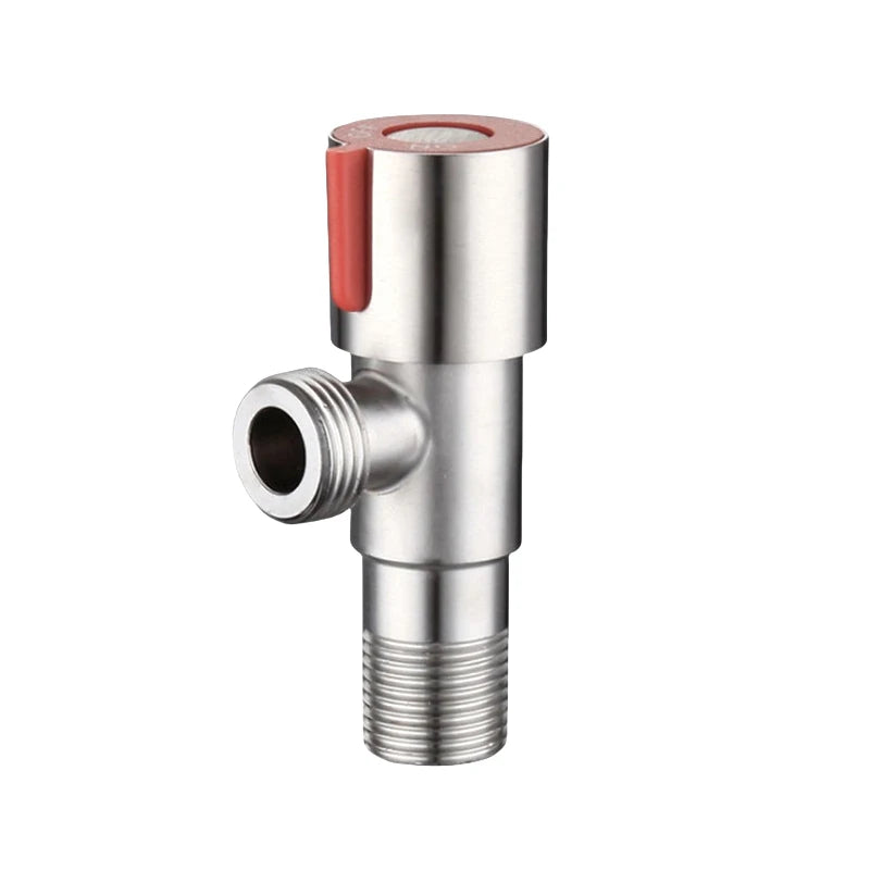 Stainless Steel Hot Cold Inlet Valve Toilet Filling Angle Valves Sink Basin Water Heater Faucet For Kitchen Bathroom Accessories Oasis Select red