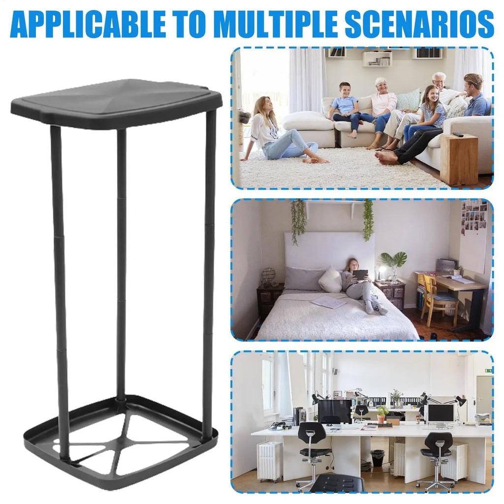 Garbage Bag Holder Rubbish Bag Stand Telescopic Garbage Holders Waste Storage Frame with Lid for Living Room Yard Lawn Camping Oasis Select