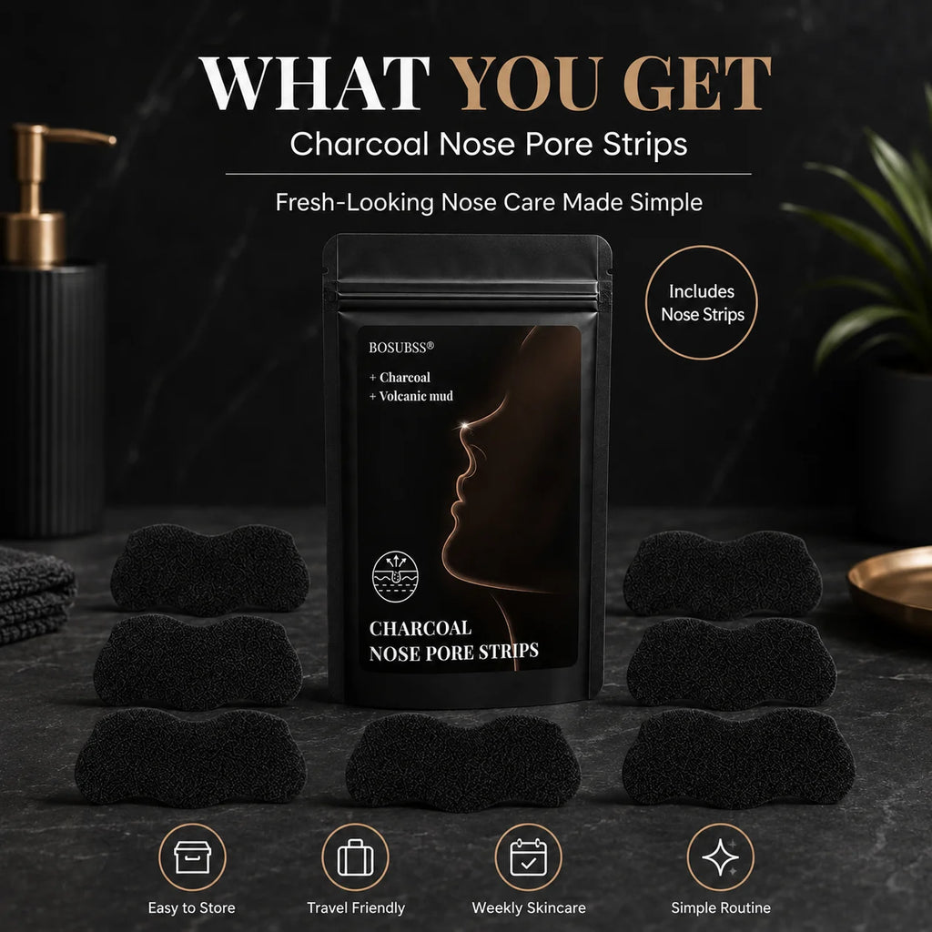 10/30Pcs Charcoal Nose Care Strips, Soft Fit Skin Routine Patch Set, Easy Home Use, Fresh Look, Travel Friendly Oasis Select