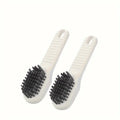 2pcsMultifunctional Cleaning Shoe Brush Soft Automatic Liquid Shoe Brush Soap Brush with Hook Cleaning Tool, Tiny and Convenient Oasis Select 2pcs white