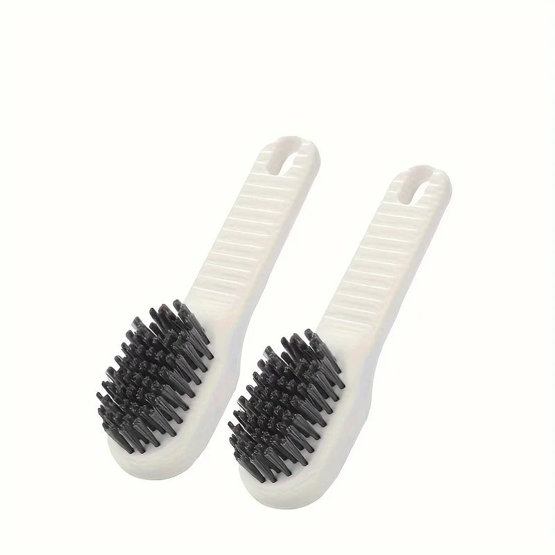 2pcsMultifunctional Cleaning Shoe Brush Soft Automatic Liquid Shoe Brush Soap Brush with Hook Cleaning Tool, Tiny and Convenient Oasis Select 2pcs white