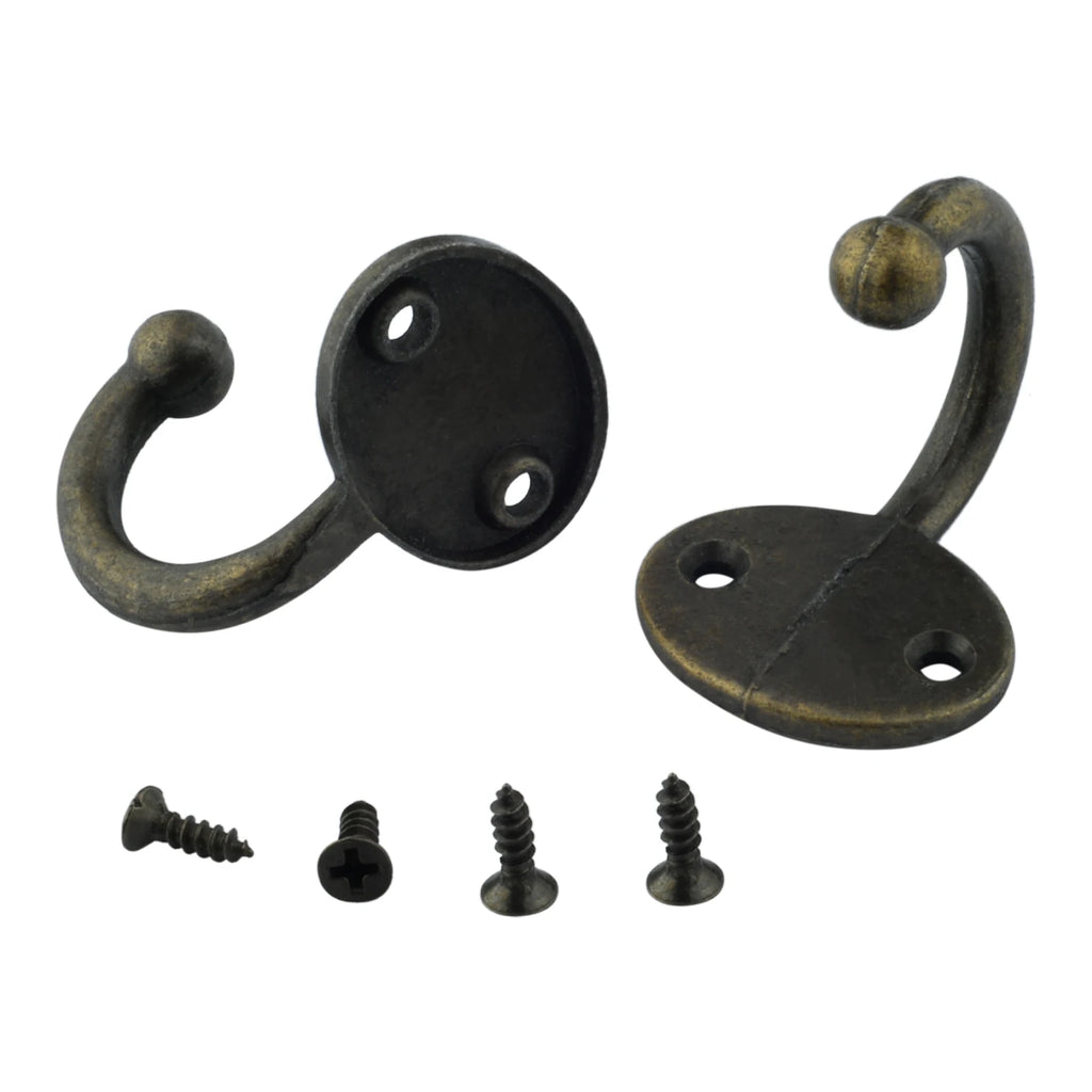 Vintage Bronze Wall Hook – Zinc Alloy Single Robe & Coat Hook