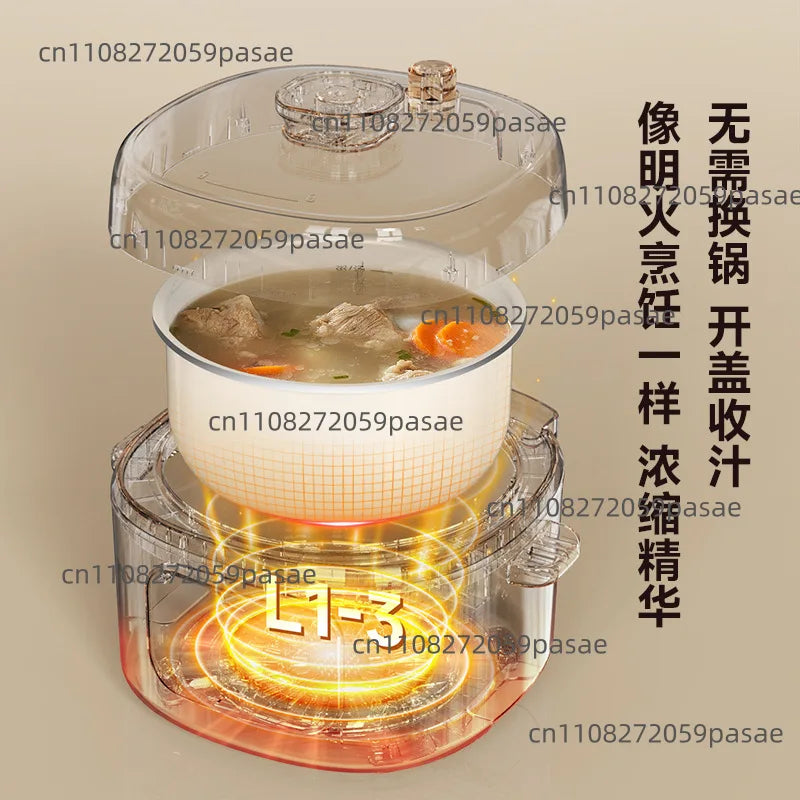 Rice Cooker and Pressure Cooker Integrated 4L Electric Rice Cooker, 2-4 People Electric Pressure Cooker Oasis Select