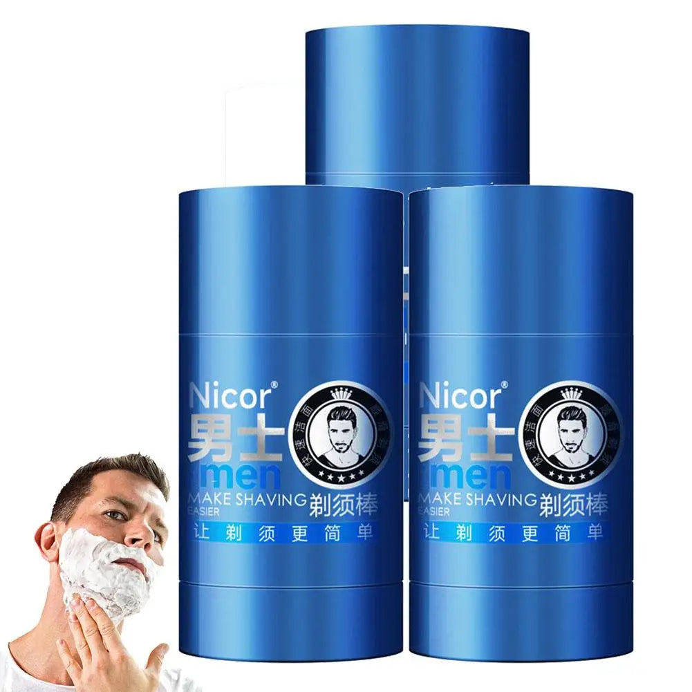 1/2/3PCS Mint Scent Men's Shaving Cream Stick Foam Rich Gentle 2-in-1 Shaving & Cleansing Cream Hydrating Shave Beard Cream Oasis Select 40g x3
