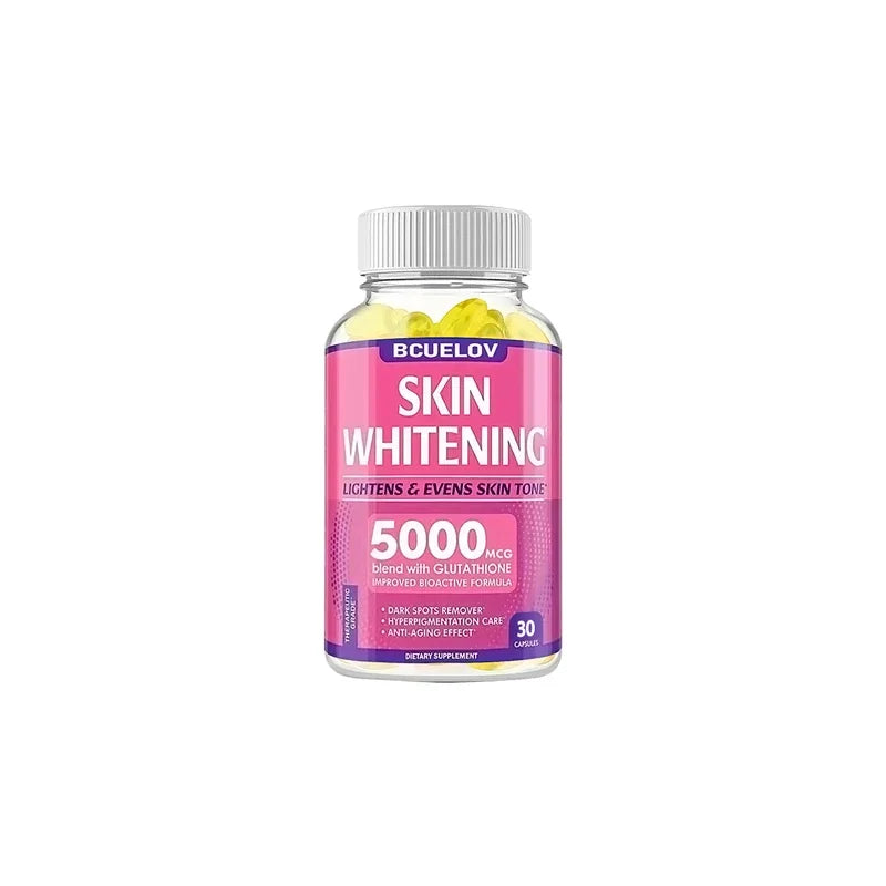 Skin Whitening with L-Glutathione 5000mcg Dark Spot Brightening, Anti-Aging, Antioxidant Capsules Oasis Select 30 count-1 bottle