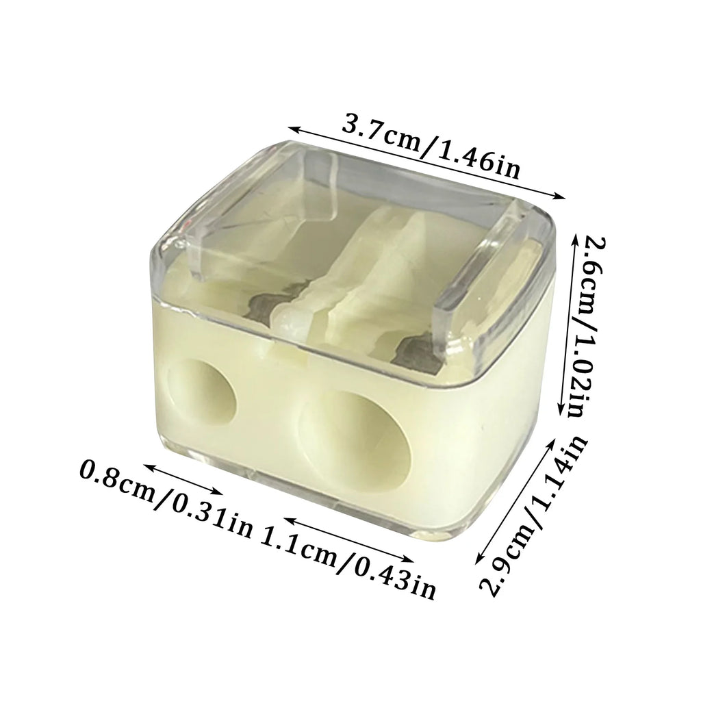 2-in-1 Double Hole Makeup Pencil Sharpener – Eyebrow & Liner Makeup Pencil Sharpener Oasis Select