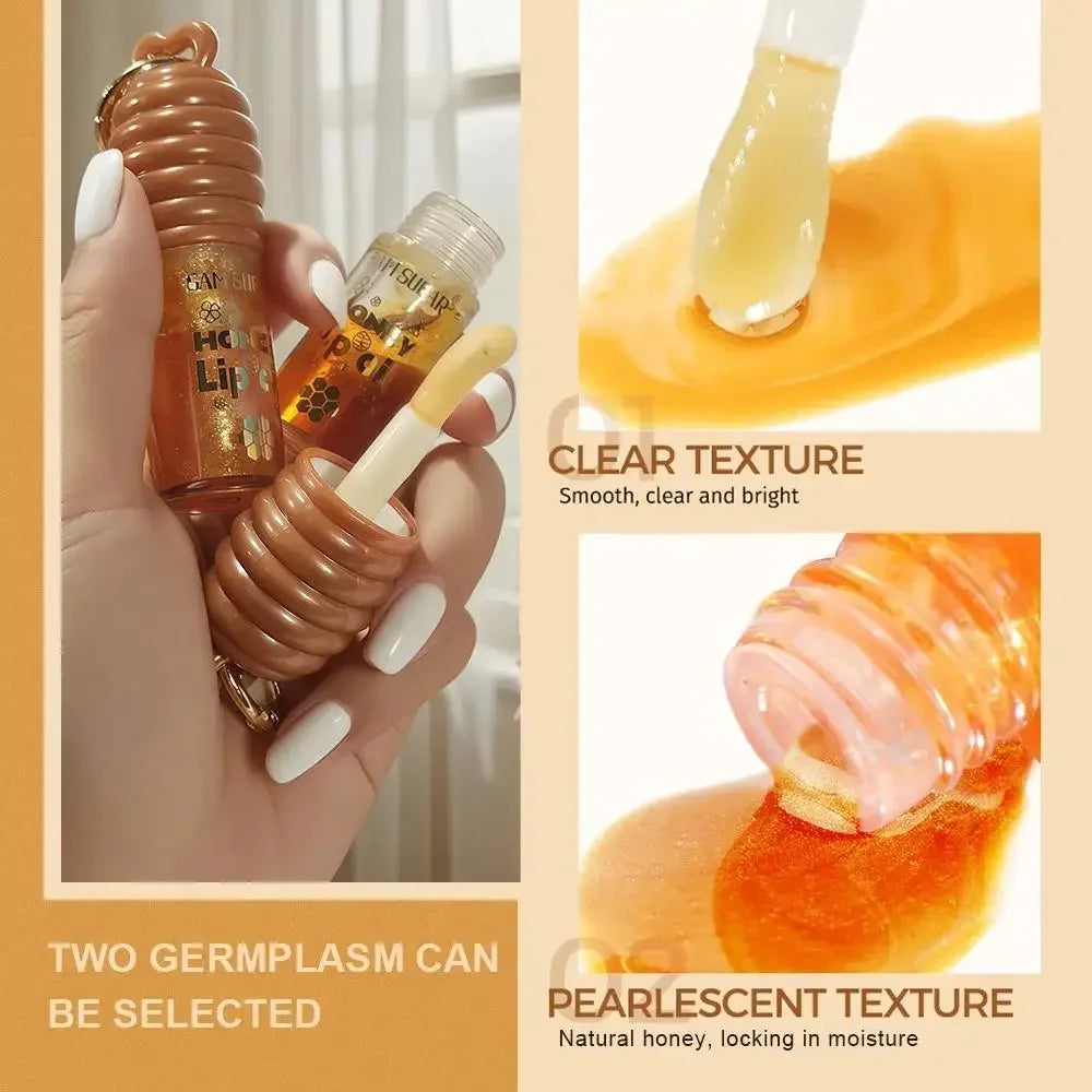 SAM SUGAR Honey Essence Lip Oil – Hydrating, Non-Sticky Glaze