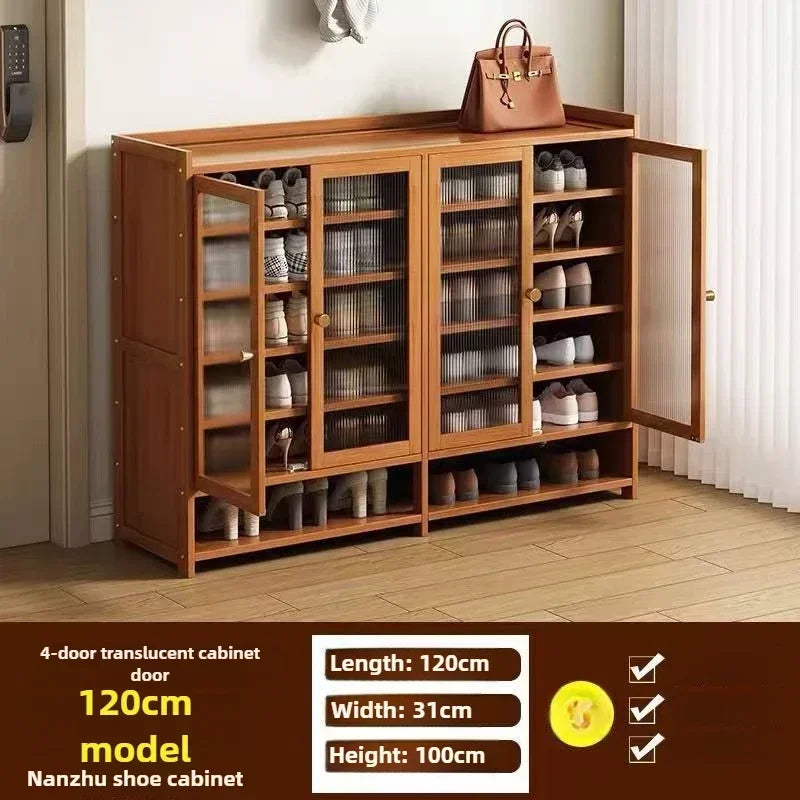 Multi-functional shoe cabinet shoe rack large capacity shoe storage rack dustproof multi-layer shelf Oasis Select Four Door E