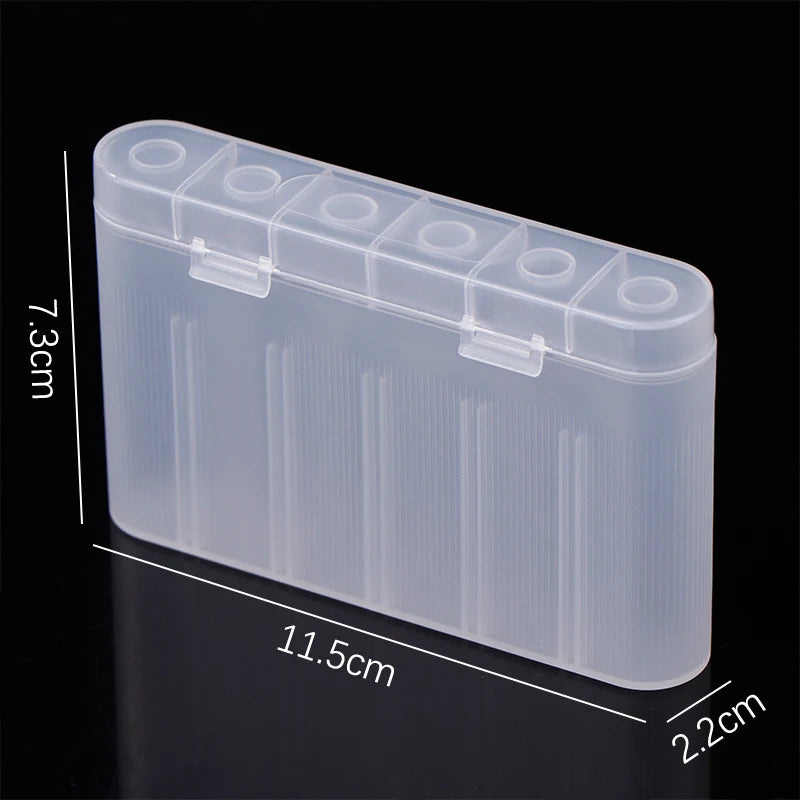 1PC DIY Accessories 6 Slot Waterproof Storage Box For 18650 Batteries Portable Holder Case Protectors Organiser Oasis Select onesize