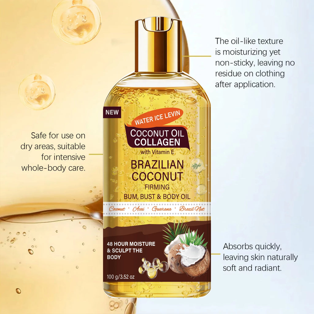 Brazilian Firming Body Oil – Coconut & Collagen Moisturizer Firming Body Oil Oasis Select